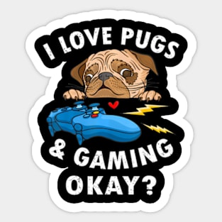 Pug , Pug, Video, Pug Owner Sticker